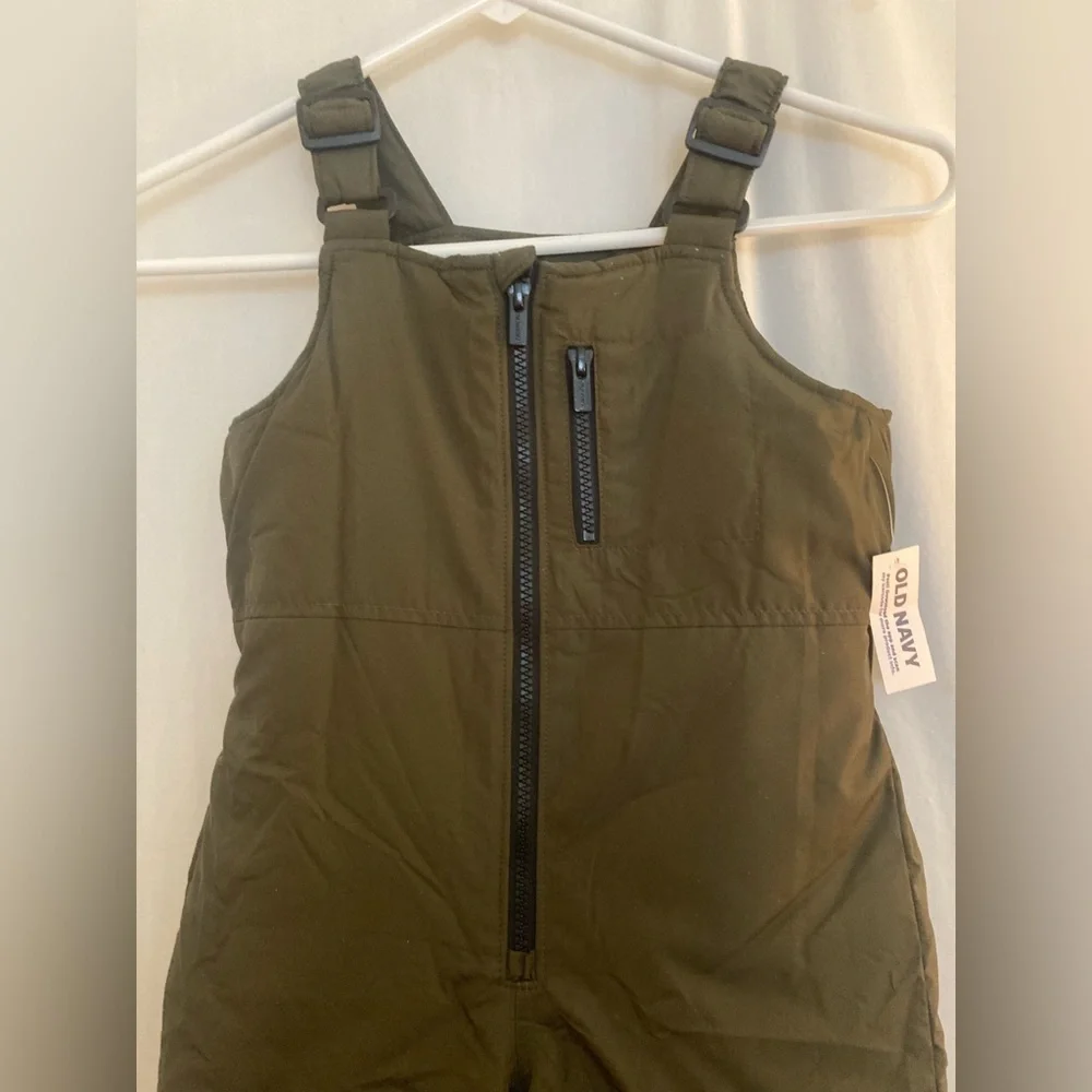 NWT Old Navy Green Snow Bib Overalls for Kids Size 4T